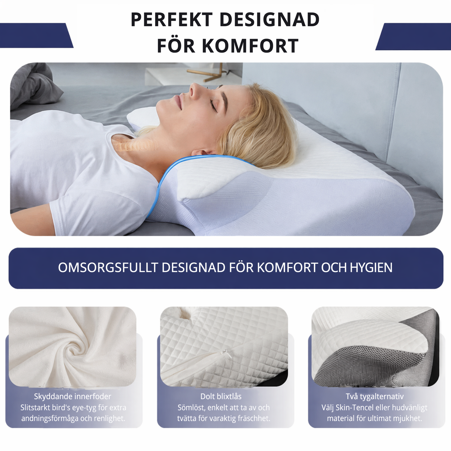NackStöd™ – Ergonomisk kudde för nacke och axlar