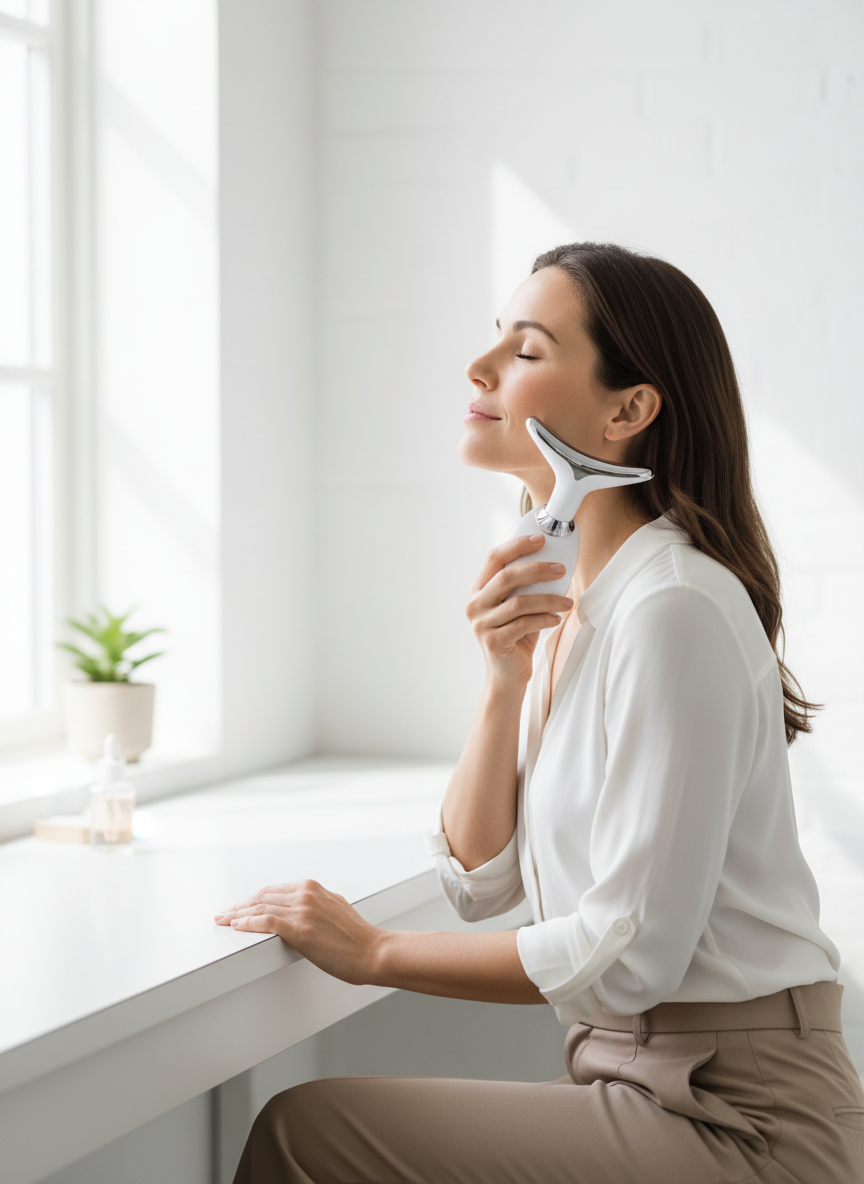 Dermalux™ – LED-ansiktsmassage med EMS och värme