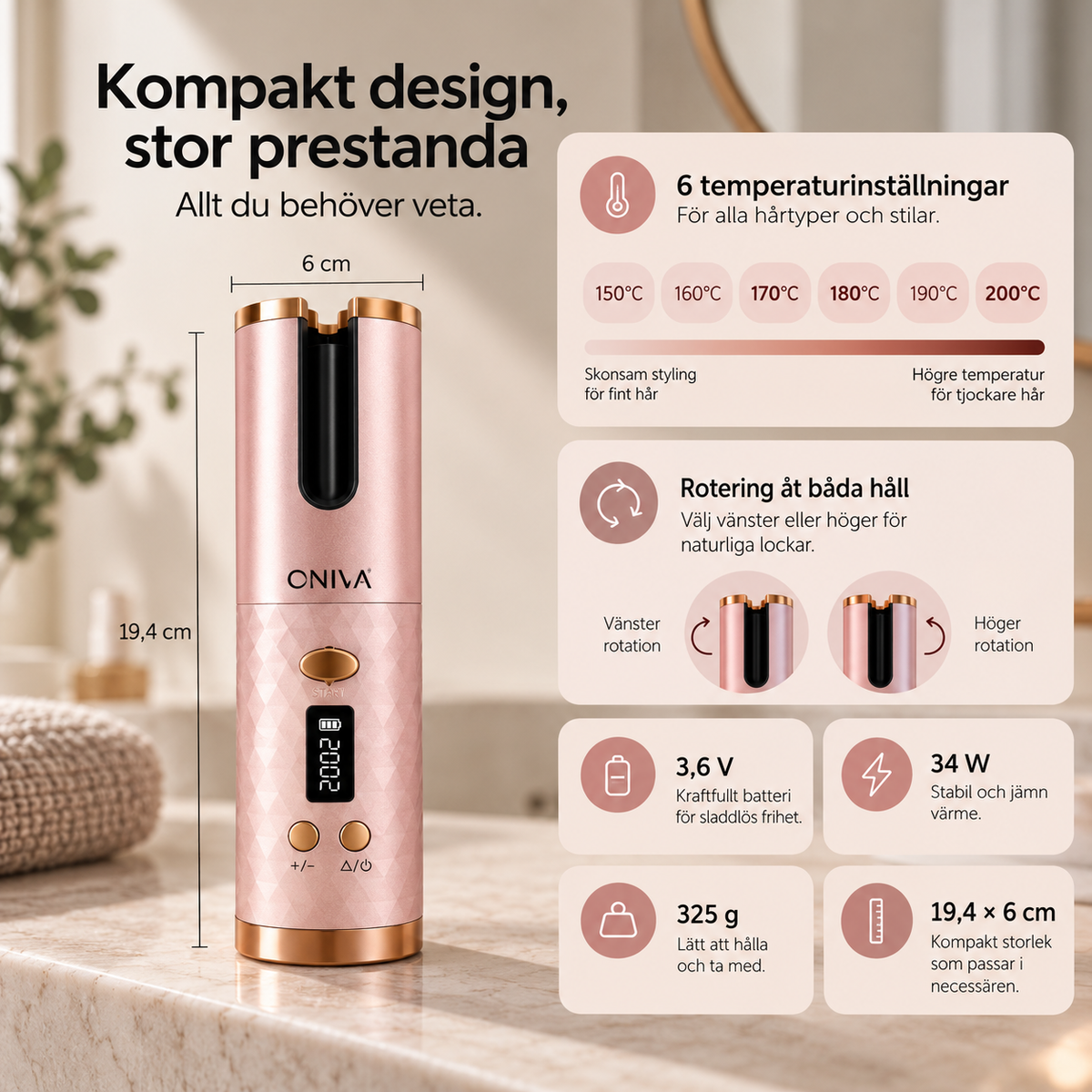 CurlFlow – Sladdlös locktång som lockar håret åt dig