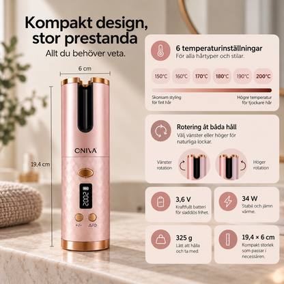 CurlFlow – Sladdlös locktång som lockar håret åt dig