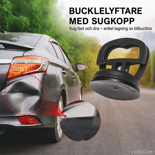 Bucklelyftare med sugkopp – för bil, glas och plåt