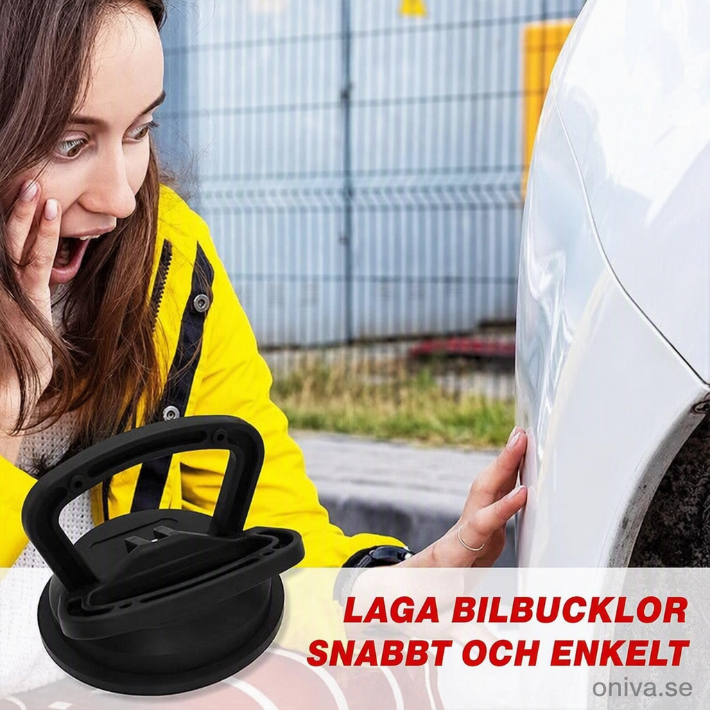 Bucklelyftare med sugkopp – för bil, glas och plåt