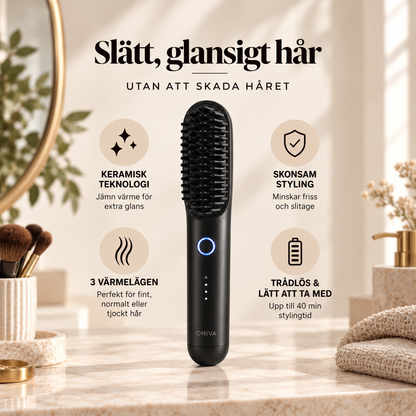 GlossGlide – Slätt, glansigt hår utan att skada håret